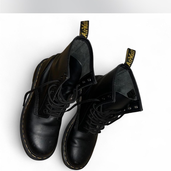 Dr. Martens Black Combat Boots - Picture 2 of 4